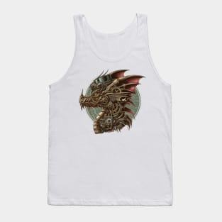 Winged Steampunk Fantasy Dragon Tank Top